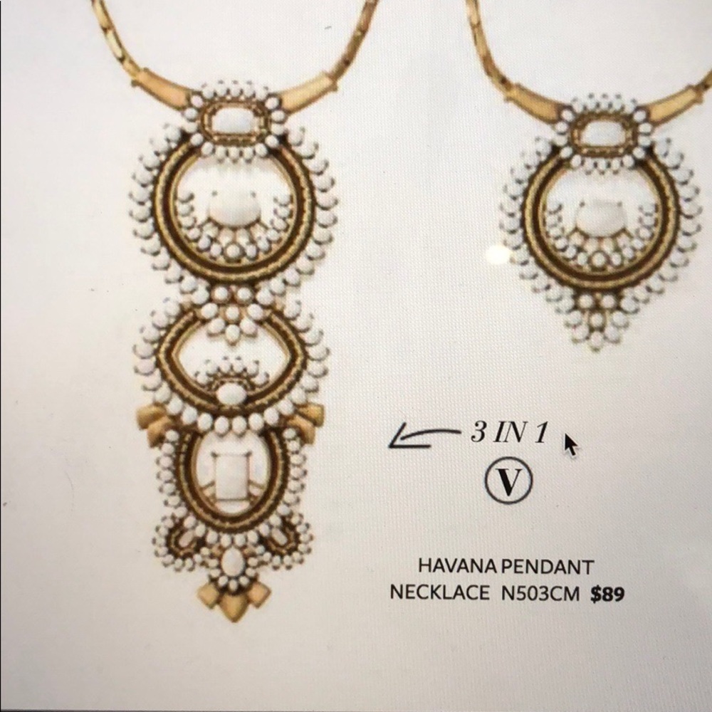 Stella and Dot Havana Pendant and earrings